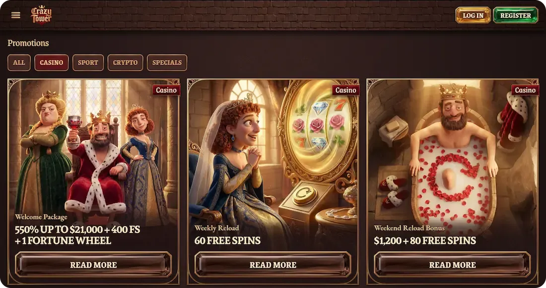 crazytower casino bonus casino